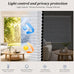 No Tools No Drill Cordless Blackout Cellular Shades White, 34" W x 48" H