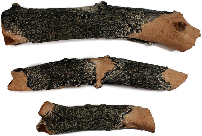 Midwest Hearth Gas Logs Deluxe Decorative Branch and Twig Set | Cast from Real Logs and Hand Painted in USA (Oak 3-Piece)