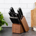 Yatoshi Professional Kitchen Knife Set, 15 Pieces, High Carbon Stainless Steel, Ergonomic Handle