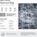 8x10 Area Rug Living Room: Modern Washable Indoor Carpet Black