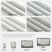 Joydeco White Blackout Curtains 120 Inches Long - 100% Blackout Living Room Curtain 2 Panels, Rod Pocket & Back Tabs Thermal Insulated Window Drapes for Bedroom (Pure White,52" Wx120 L)