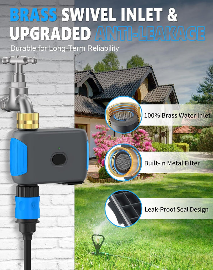 WiFi Sprinkler Timer, Smart Bluetooth Hose Timers