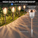 XMCOSY+ Solar Pathway Lights Outdoor, 6 Pack Solar Light Outdoor Waterproof