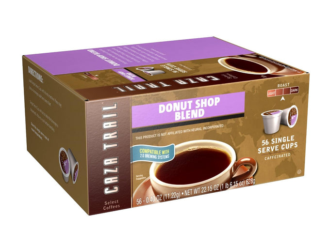 Caza Trail Coffee, Organic Extra Bold Medium Roast, 100 Single Serve Cups