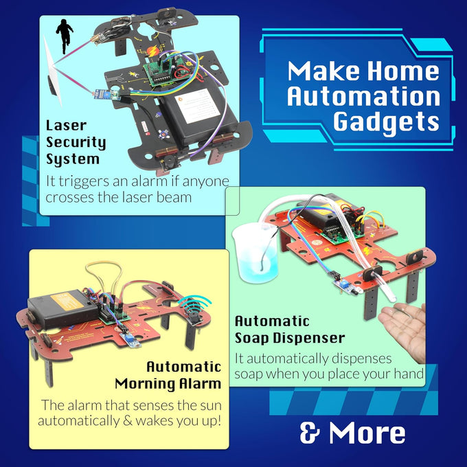Butterfly EduFields 10in1 STEM Electronics Robotics Kit for Kids Ages 8-12