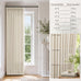72 Inch Wide Curtains Extra Wide Pinch Pleated Thick Linen Drapes 72x102