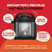 Instant Pot Pro Plus 6 Qt 10-in-1 Electric Pressure Cooker, Black