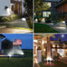 nipify 10 Pack 62 LED Solar Spot Lights Outdoor Motion Sensor with 3 Modes