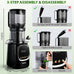 Pukomc Cold Press Juicer with Smart Display and Brushless Motor