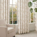 XWZO Floral Curtains for Living Room Linen Farmhouse Curtains 96 Inch Length Taupe Floral Patterned Curtain Peony Flower Printed Back Tab Curtain Bedroom Window Drapes 2 Panels