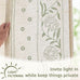 jinchan Sage Floral Linen Curtains for Living Room 84" Back Tab 2 Panels