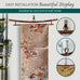 Sea of Trees Japan Smoked Bamboo Tapestry Holder – Rug Wall Hanger, Tapestry Wall Hanger, Obi Textile Hanger | Zen Pagoda Design | Fits 19”, 23”, 30”, 36” | Handmade Japanese Ikat & Kimono Display (fits 36 inch)