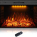 Electric Fireplace Insert Trim Kit for 40 inch Fireplace Electric Inserts, Metal Construction Plates, Black-B09R2114SG