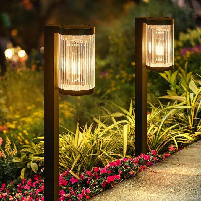 ELECLINK Solar Pathway Lights Outdoor, 6 Pack Upgraded Outdoor Solar Lights for Outside Super Bright Up to 15Hrs, IP65 Waterproof Solar Garden Lights for Yard Path Sidewalk Driveway Walkway Decor