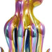 Deco 79 Glass Octopus Decorative Sculpture Cute Ombre Home Decor Statue with Curved Tentacles, Accent Figurine 9" x 9" x 8", Dark Blue