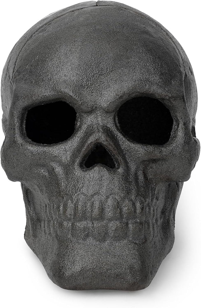 Stanbroil 10 Inch Fire Pits Imitated Human Metal Skull Halloween Decor