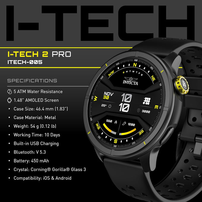 Invicta I-Tech Digital Smartwatch 2