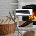 Lichamp Fireplace Tools Set, Modern Handle