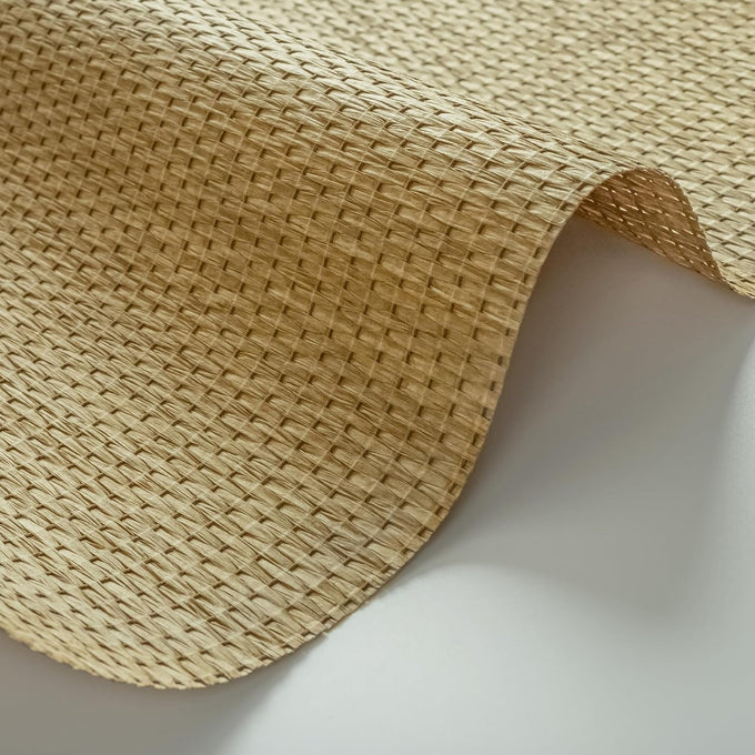 GoDear Design Faux Grasscloth Textured Wallpaper Cabinet Covers, Straw