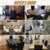Karl home Dining Chairs Set of 4, PU Leather & High Back, Black