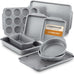 Farberware Nonstick Bakeware Set with Cooling Rack for Baking, 10-Piece