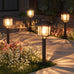 XMCOSY+ Solar Outdoor Lights Waterproof 6 Pack, 2-Tone Solar Garden Lights