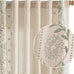 jinchan Sage Floral Linen Curtains for Living Room 84" Back Tab 2 Panels