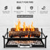 FEBTECH Fireplace Grate 17 inch with Removable Ash Tray and 6 Support Bars