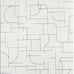 Abani Cozy Cream Area Rug for Living Room, Bedroom - Grey Linear Lines Pattern - 4' x 6' - Durable & Easy to Clean