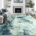 8x10 Area Rugs for Living Room Washable Bedroom Dining Room Blue Grey