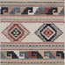 Abani Multicolor Southwestern Design 2'6" x 6' (3x6) Area Rug - Non-Shed Orange, Grey & Beige Tribal Pattern Dining Room Carpet Rugs