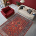 Keen Home Design Vintage Washable Entryway Rug, Non-Slip Low Pile, 3x5