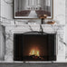 Fire Beauty 3 Panel Wrought Iron Fireplace Screen Spark Guard Cover(Black)