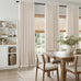 Hokibero Cream Grommet Linen Curtains 94 Inches Long for Living Room