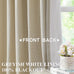 Vision Home Sand Pinch Pleated Full Blackout Curtains Linen Blended Room Darkening Window Curtains 84 inch for Living Room Bedroom Thermal Insulated Pinch Pleat Drapes with Hooks 2 Panel 40" Wx84 L