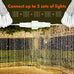 Twinkle Star 300 LED Window Curtain String Lights, Warm White, 2 Pack