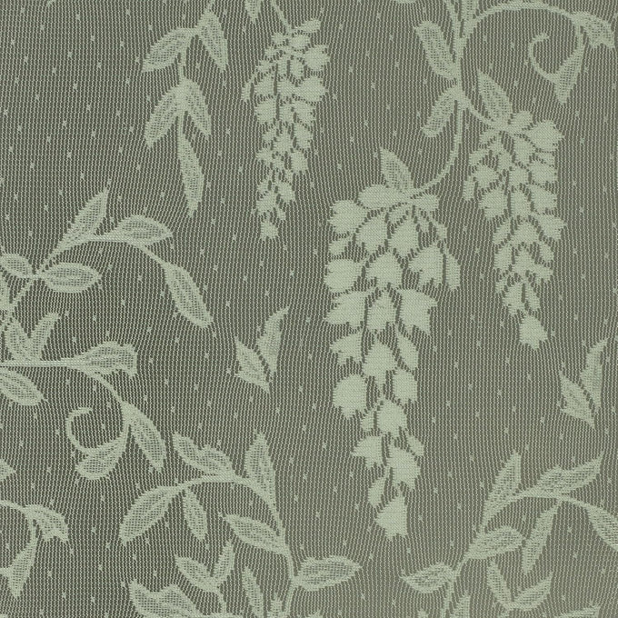 Traditional Wisteria Arbor Lace Window Treatment, Sage, 6 Pc Set
