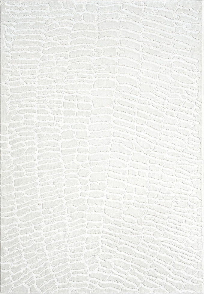 Abani Cream Area Rug for Living Room, Bedroom - Pebble Pattern - 4 x 6 - Durable & Easy to Clean