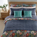 Levtex Home - Night Garden Quilt Set - King Quilt and Two King Shams - Bold Floral - Navy Red Pink Green Ochre White - Quilt (106x92in.) and Shams (20x36in.) - Reversible - Cotton