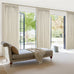 Thick Linen Sand Beige Black Out Curtains 96 Inch Long for Living Room, Elegant Pinch Pleated Room Darkening Cream Curtain & Drapes 40x96 Length for Bedroom Privacy Insulated Windows Burg 2 Panels Set