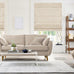 Chicology Cordless Roman Window Shade, Belgian Flax, 31"W x 64"H