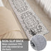 Vintage Runner Rug Non Slip for Hallway Bathroom Kitchen 3x10 ft, Ultra Soft Boho Carpet Runner with Low Pile Design Machine Washable Runner Rugs for Entryway Laundry Living Room (Black)