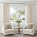 Hokibero Cream Grommet Linen Curtains 94 Inches Long for Living Room