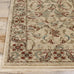 SUPERIOR Indoor Area Rug, Traditional Floral Scroll Décor,2'7"x8', Ivory