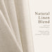 Hokibero Cream Grommet Linen Curtains 94 Inches Long for Living Room