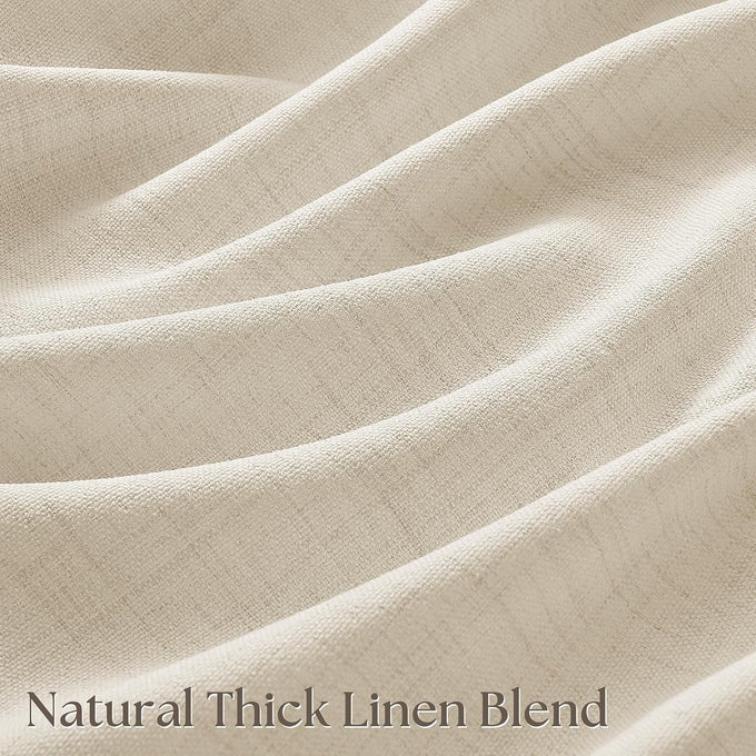 72 Inch Wide Curtains Extra Wide Pinch Pleated Thick Linen Drapes 72x102