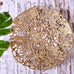 DeKulture Handmade Gold Amoeba Tray, 17 in Diameter — Decorative Centerpiece for Home Decor, Weddings & Holiday Tables