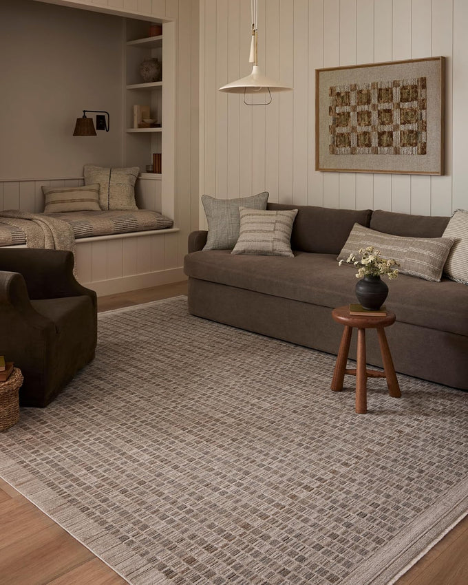 Loloi Amber Lewis Cali Collection CIL-01 Taupe/Natural 3'-6" x 5'-6", .25" Pile Height, Accent Rug