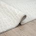 Abani Cream Area Rug for Living Room, Bedroom - Pebble Pattern - 4 x 6 - Durable & Easy to Clean