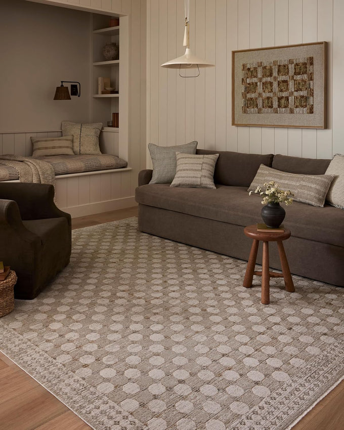 Loloi Amber Lewis Cali Collection CIL-01 Taupe/Natural 3'-6" x 5'-6", .25" Pile Height, Accent Rug